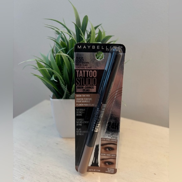 🆕 Maybelline Tattoo Studio Brow Tint Pen - Soft Brown #355 - Picture 5 of 6
